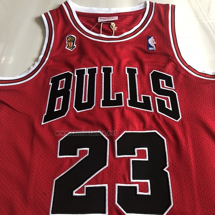 Camiseta Chicago Bulls Michael Jordan #23 Mitchell & Ness 1995-96 Rojo
